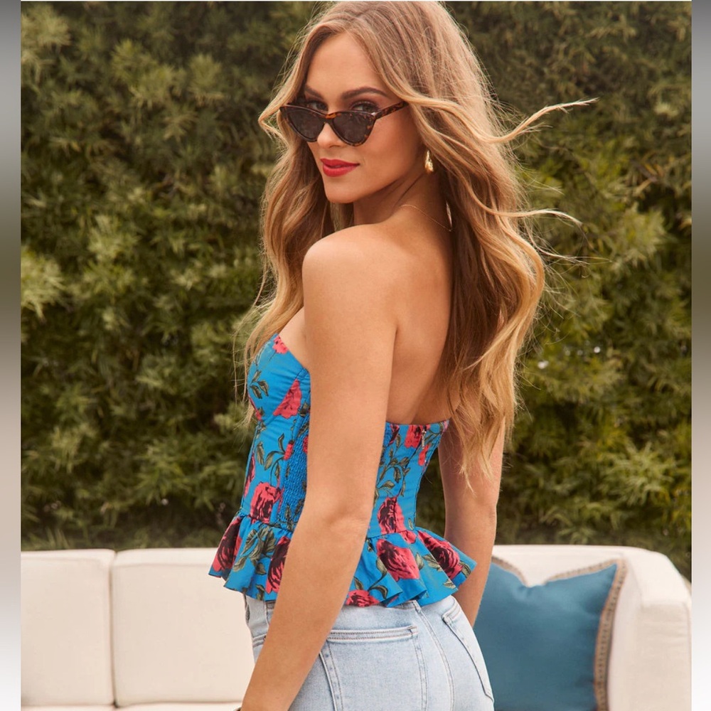 Vici Wildflower Anthem Peplum Corset Top - Picture 6 of 9